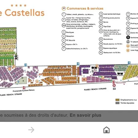 Le Castellas 캠프장 세테